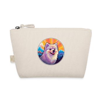 Deutsche Spitz Hunderasse Karikatur Kawaii Aquarell - Bio-Täschchen - Natur - Vorne