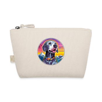 Chien gris chien race dessin animé Kawaii aquarelle - Trousse biologique - nature - Devant