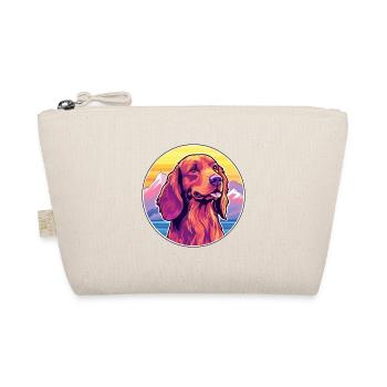 Irish Red Setter Dog Breed Cartoon Kawaii Watercol - Organic Pouch - nature - Front