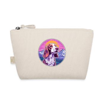 Irish Red And White Setter Dog Breed Cartoon Kawai - Organic Pouch - nature - Front