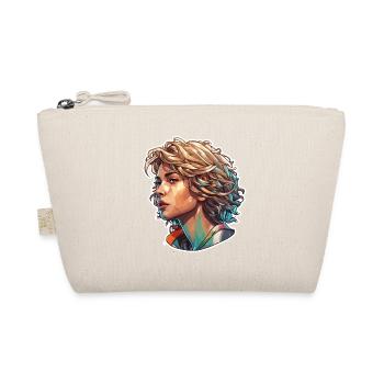 Woman / Lady / Blonde / Pretty / Feminine / Female - Organic Pouch - nature - Front
