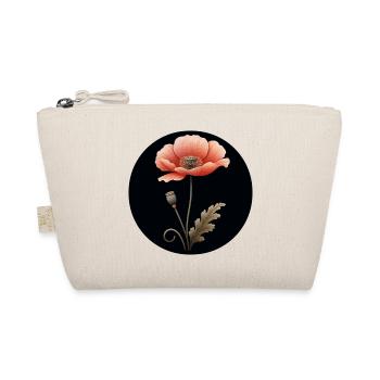 Poppy, poppy, flower, red, orange - Organic Pouch - nature - Front