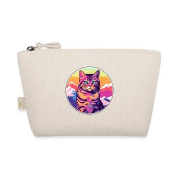 Havanna Braune Katze Bunte Karikatur Aquarell Illus - Bio-Täschchen - Natur - Vorne