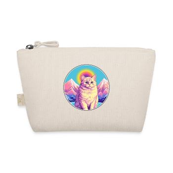 Chat droit écossais coloré dessin animé aquarelle - Trousse biologique - nature - Devant