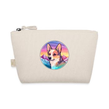 Norwegische Lundehund Hunderasse Cartoon Kawaii Wasser - Bio-Täschchen - Natur - Vorne