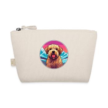 Norfolk Terrier Dog Breed Cartoon Kawaii Watercolo - Organic Pouch - nature - Front