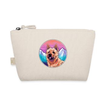 Norwich Terrier Dog Breed Cartoon Kawaii Watercolo - Organic Pouch - nature - Front