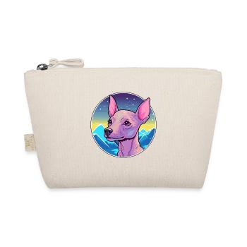 Mexikanische haarlose Hunderasse Cartoon Kawaii Watercol - Bio-Täschchen - Natur - Vorne
