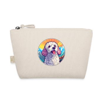 Caniche chien race dessin animé Kawaii aquarelle - Trousse biologique - nature - Devant