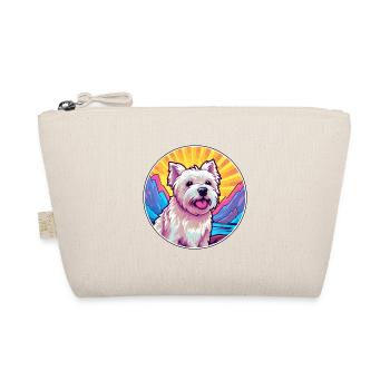 West Highland White Terrier Dog Breed Cartoon Kawa - Organic Pouch - nature - Front
