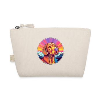 Vizsla Dog Breed Cartoon Kawaii Watercolor - Organic Pouch - nature - Front