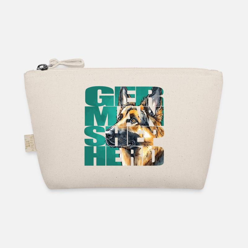 German Shepherd Portrait Organic Pouch