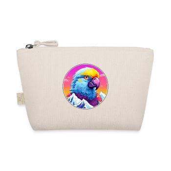 Parrot Watercolor Cartoon Kawaii Pet Animal Colorf - Organic Pouch - nature - Front