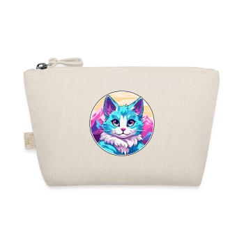 Arabian Mau Cat Colorful Cartoon Watercolor Illust - Organic Pouch - nature - Front