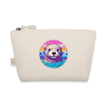 Loutre Aquarelle Dessin Animé Kawaii Animal De Compagnie Colorfu - Trousse biologique - nature - Devant