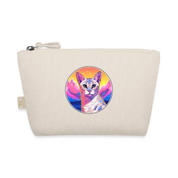 Arabian Egyptian Mau Cat Colorful Cartoon Watercol - Organic Pouch - nature - Front