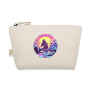 Big Foot Watercolor Cartoon Kawaii Pet Animal Colo - Organic Pouch - nature - Front