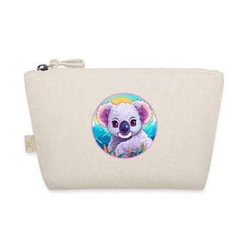 Koala Watercolor Cartoon Kawaii Pet Animal Colorfu - Organic Pouch - nature - Front