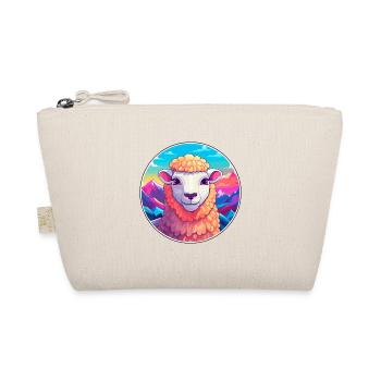 Sheep Watercolor Cartoon Kawaii Pet Animal Colorfu - Organic Pouch - nature - Front
