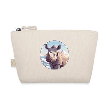 Rhinocéros Aquarelle Dessin Animé Kawaii Animal De Compagnie Animal Colorfu - Trousse biologique - nature - Devant