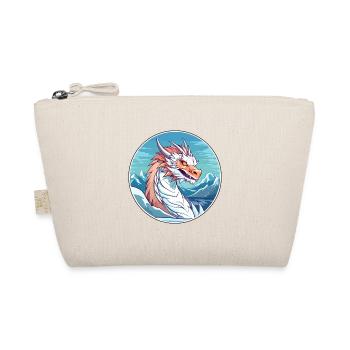 Dragon Watercolor Cartoon Kawaii Pet Animal Colorf - Organic Pouch - nature - Front