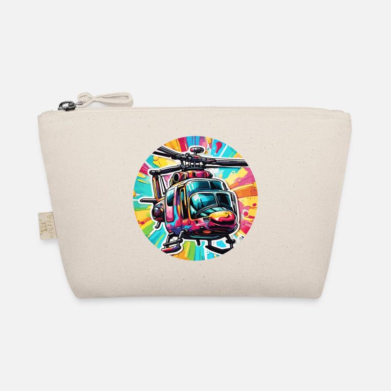 Helicopter / Helicopter / Flying / Aviation Organic Pouch