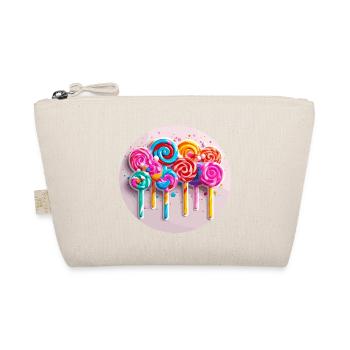 Lutscher / Lolli Pop / Süßigkeit / schlecken / süß - Bio-Täschchen - Natur - Vorne