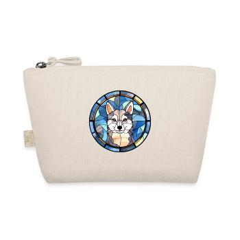 Alaskan Klee Kai Dog Breed Stained Glass Colorful - Organic Pouch - nature - Front