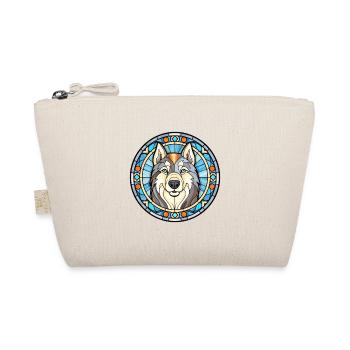 Alaskan Malamute Dog Breed Stained Glass Colorful - Organic Pouch - nature - Front