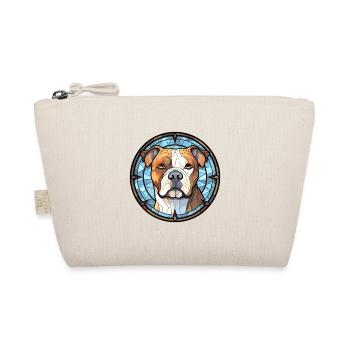 Bouledogue américain chien race vitrail coloré - Trousse biologique - nature - Devant
