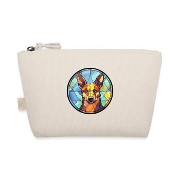 Australien Kelpie chien race vitrail coloré - Trousse biologique - nature - Devant