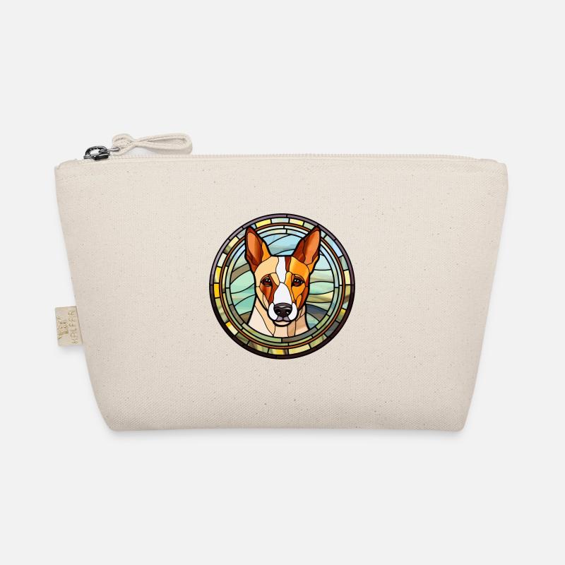 Basenji chien race vitrail coloré Watercolo Trousse biologique