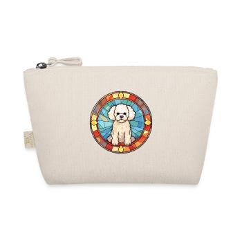 Bichon Frise Hunderasse Bunte Glasmalerei - Bio-Täschchen - Natur - Vorne