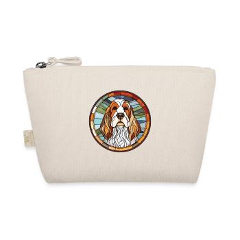 Basset Griffon Vendeen Hunderasse Buntglas Col - Bio-Täschchen - Natur - Vorne