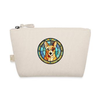 Canaan chien race vitrail aquarelle colorée - Trousse biologique - nature - Devant