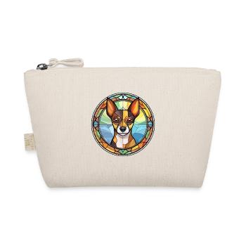 Decker Rat Terrier Dog Breed Stained Glass Colorfu - Organic Pouch - nature - Front