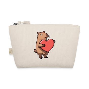 Capybara avec coeur Saint-Valentin - Trousse biologique - nature - Devant