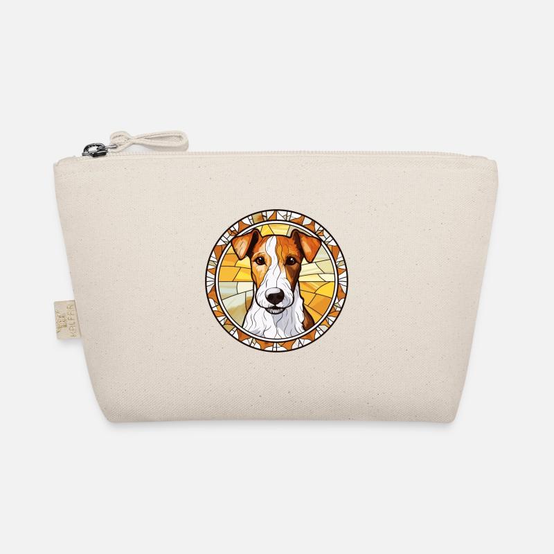 Fox Terrier Smooth Dog Breed Stained Glass Colorfu Organic Pouch
