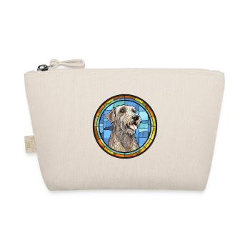 Irish Wolfhound chien race vitrail coloré W - Trousse biologique - nature - Devant