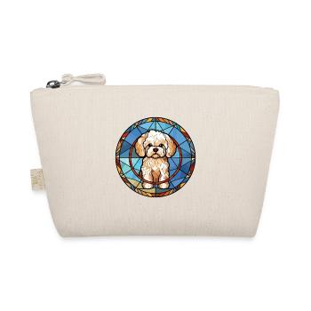 Maltipoo Hunderasse Buntes Glas Buntes Wassercol - Bio-Täschchen - Natur - Vorne