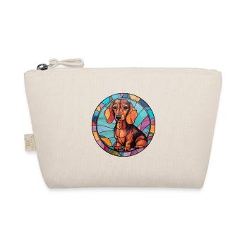 Teckel miniature chien race vitrail Colorf - Trousse biologique - nature - Devant