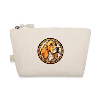 Leopard Hound Dog Breed Stained Glass Colorful Wat - Organic Pouch - nature - Front