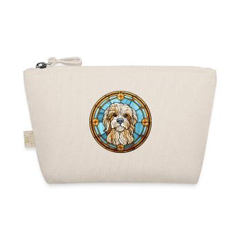 Lowchen Little Lion Dog Breed Stained Glass Colorf - Organic Pouch - nature - Front