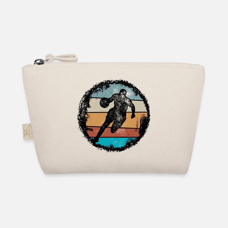 Retro Court Silhouette Organic Pouch