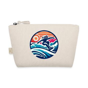 Graphic Expression of the Snowboarder - Organic Pouch - nature - Front
