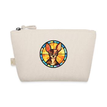 Russe Toy Terrier chien race vitrail Colorf - Trousse biologique - nature - Devant