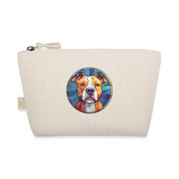 Pitbull chien race vitrail coloré Watercolo - Trousse biologique - nature - Devant