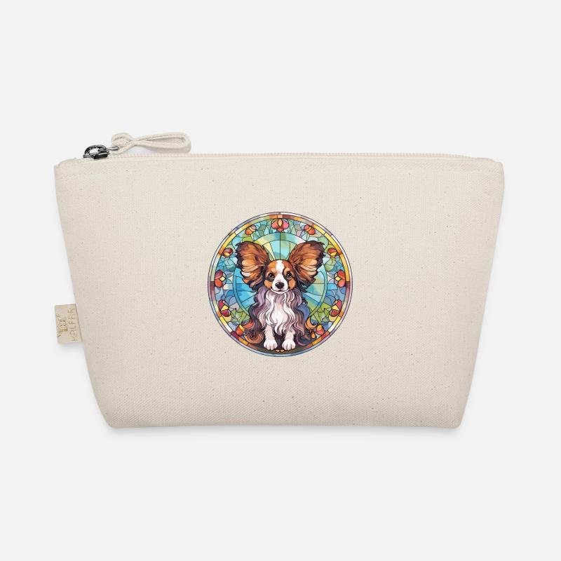 Papillon chien race vitrail coloré watercol Trousse biologique