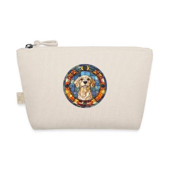 Sanshu Dog Breed Stained Glass Colorful Watercolor - Organic Pouch - nature - Front
