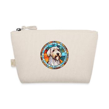 Sealyham Terrier Dog Breed Stained Glass Colorful - Organic Pouch - nature - Front